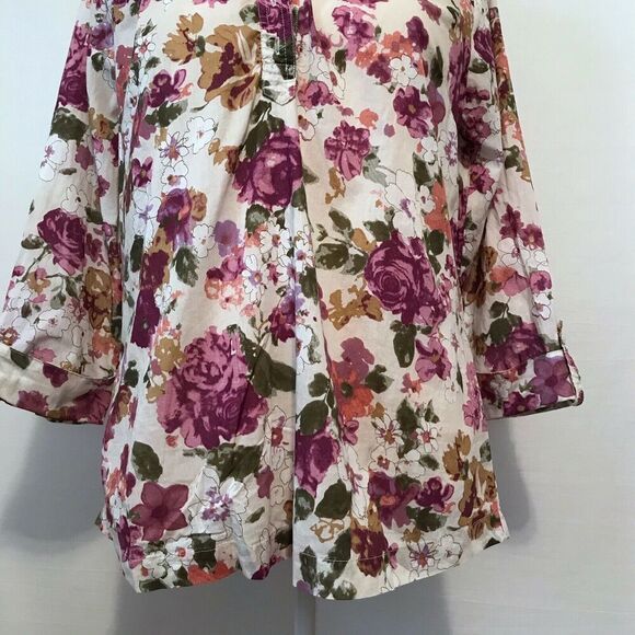 Krazy Kat Floral Blouse Women M - Picture 5 of 8